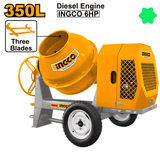 Ingco Construction Equipment Ingco 6HP Heavy-Duty Diesel Concrete Mixer - CM906-3