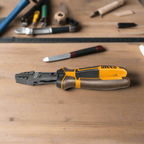 Ingco Pliers Ingco 7" Compound Action Combination Plier with TPR Handle – HCCP58180