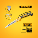 Ingco Hand Saws & Cutting Tools Ingco 7″ Folding Saw with Precision Triple Teeth – HFSW18028C