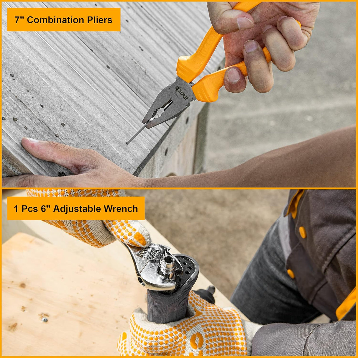 Ingco Tool Set Ingco 7-Piece Hand Tool Set – HKTH10807