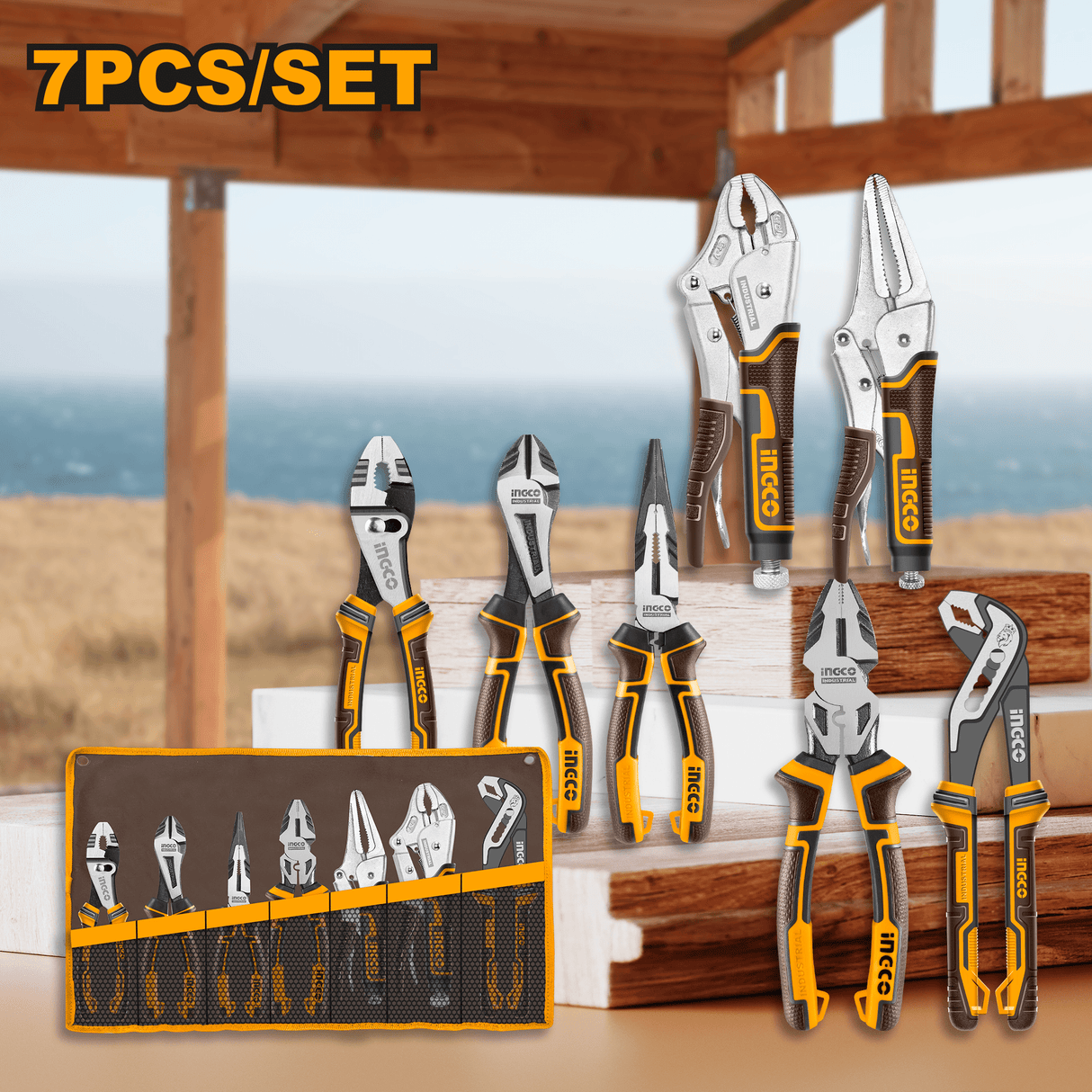 Ingco Pliers Ingco 7 Pieces Pliers Set - COS23036