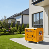 Ingco Generators Ingco 8.0KW Three-Phase Silent Diesel Generator 15HP with Electric Start & 25L Fuel Tank - GSE800032