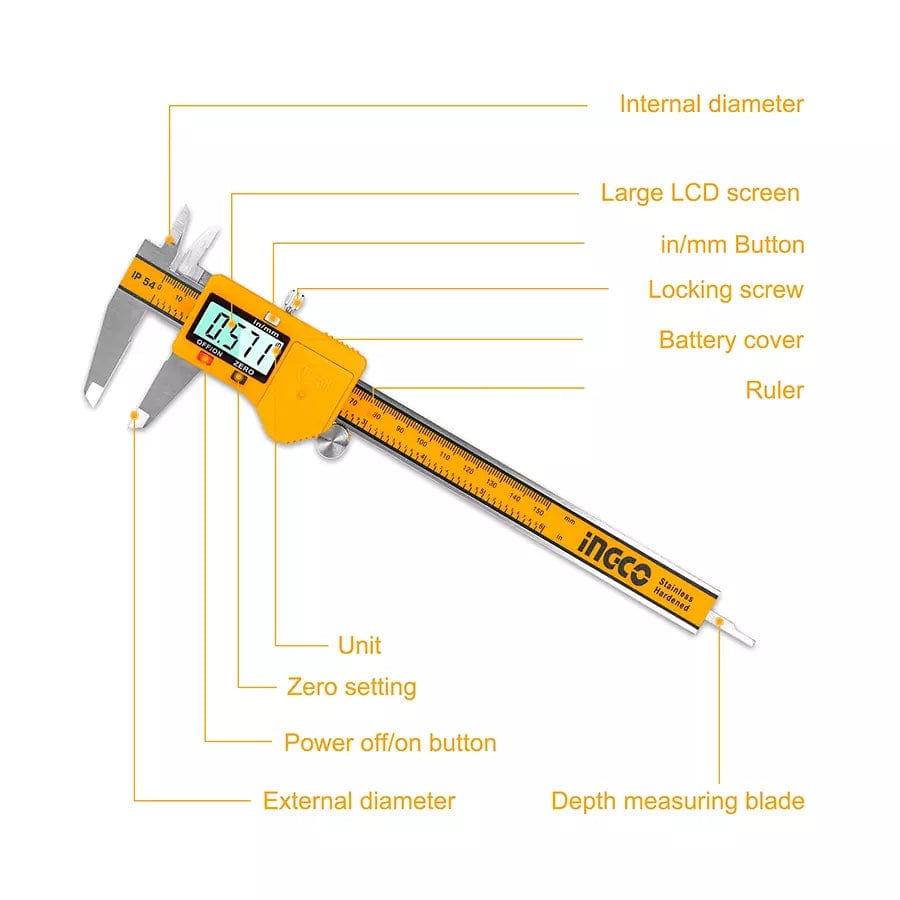 Ingco Marking Tools Ingco 8" Digital Caliper - HDCD28200