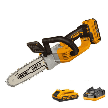 Ingco Chainsaw Ingco 8" Lithium-Ion Cordless Chain Saw with 20V 2.0Ah & Charger - CGSLI20851