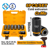 Ingco Sockets & Hex Keys Ingco 8 Pieces 3/4" Deep Impact Socket Set - HKISSD34082L