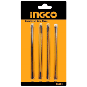 Ingco Saw Blades Ingco 8 Pieces Scroll Saw Blade Set - 10, 15, 18, 24 TPI - SSB81