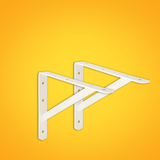 Ingco Brackets & Braces Ingco 8"x 12" Heavy Duty Shelf Bracket - IHDSB0812