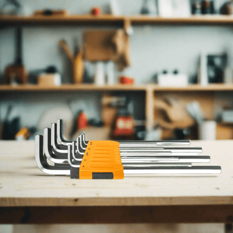 Ingco Sockets & Hex Keys Ingco 9-Piece Extra Long Arm Hex Key Set – HHK11092