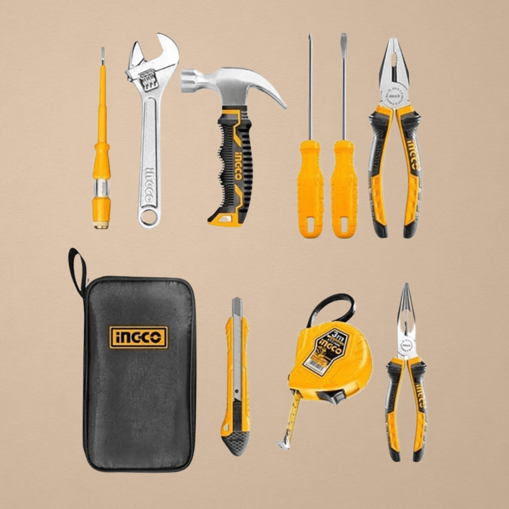 Ingco Tool Set Ingco 9 Pieces Hand Tools Set - HKTH20809