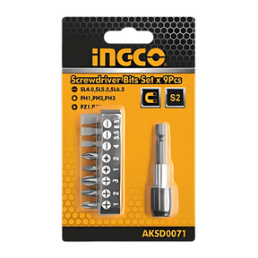 Ingco Screwdriver Bits Ingco 9-Pieces Screwdriver Bit Set - AKSD0071