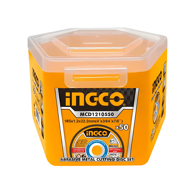 Ingco Grinding & Cutting Wheels Ingco Abrasive INOX - Metal Cutting Disc 105 X 1.2mm Set 50pcs - MCD1210550