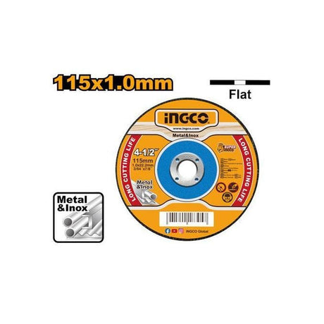 Ingco Grinding & Cutting Wheels Ingco Abrasive INOX - Metal Cutting Disc 115 x 1.0mm - MCD101151