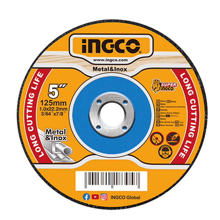 Ingco Grinding & Cutting Wheels Ingco Abrasive INOX - Metal Cutting Disc 125 x 1.0mm - MCD101251