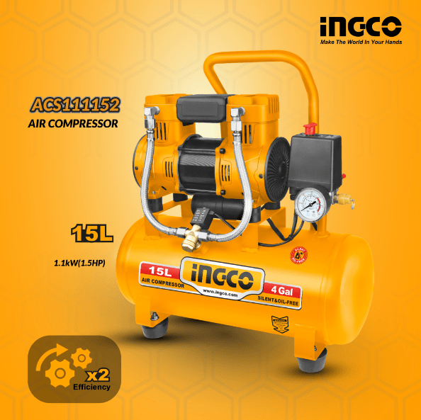 Buy Ingco 1.5HP 24L Oil-Free Air Compressor – ACS111242 | Shop Air ...