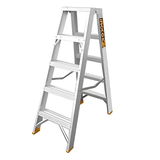 Ingco Ladder Ingco Aluminum Double-Sided Ladder 2x5 Steps – HLAD01051