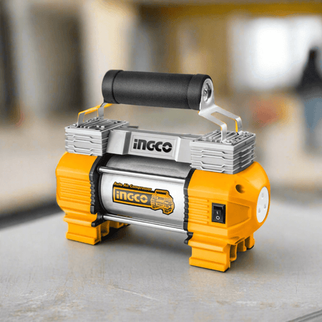 Ingco Compressor & Air Tool Accessories Ingco Auto Air Compressor 18A 120Psi with LED Light - AAC2508