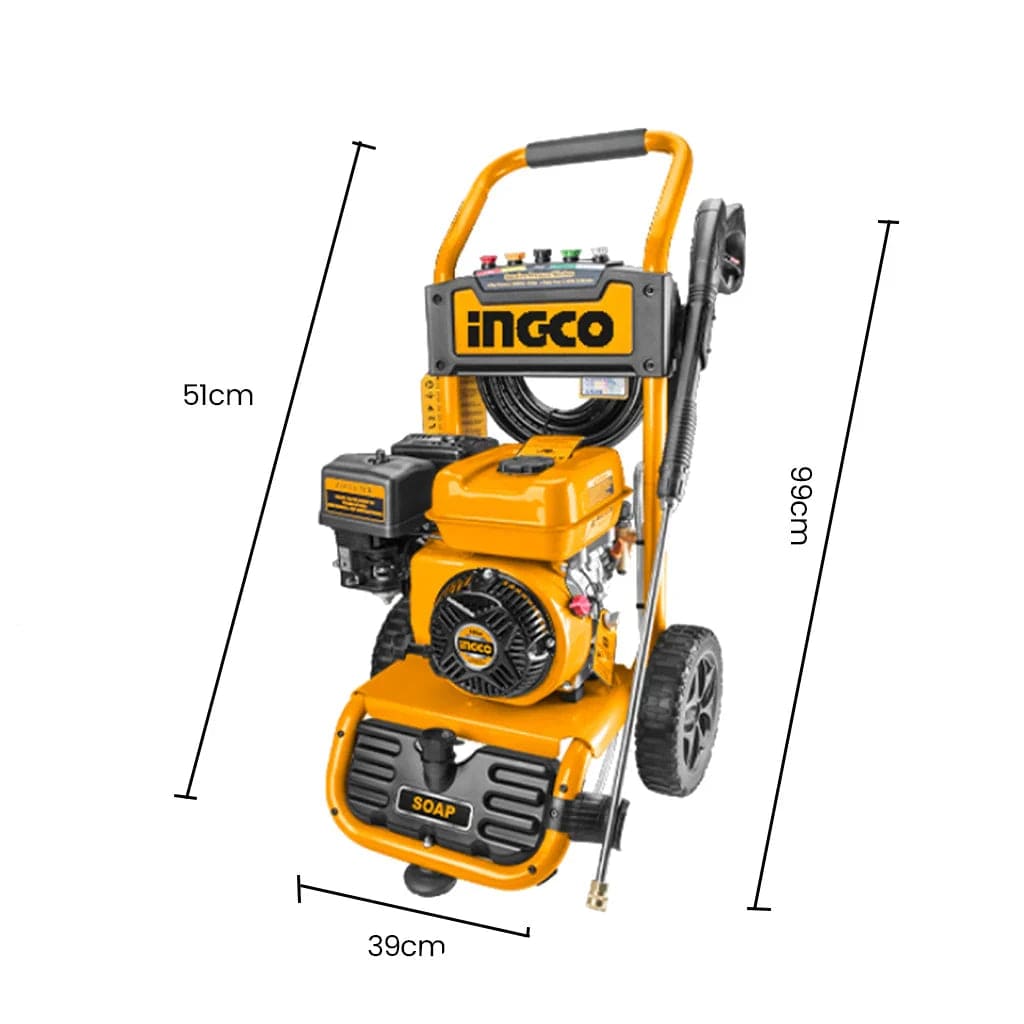 Ingco Pressure Washer Ingco Axial Pump Gasoline Pressure Washer 7.0HP 235Bar - GHPW2103