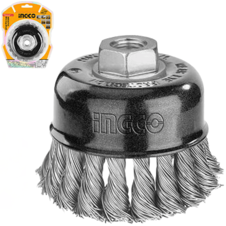 Ingco Wire Wheels & Brushes Ingco Black Wire Cup Brush (3")  - WB20755