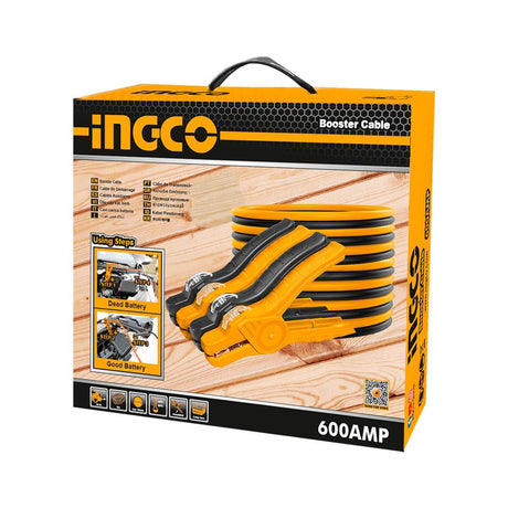 Ingco Batteries and Booster Cables Ingco Booster Cable 600A with LED Lamp - HBTCP6008L