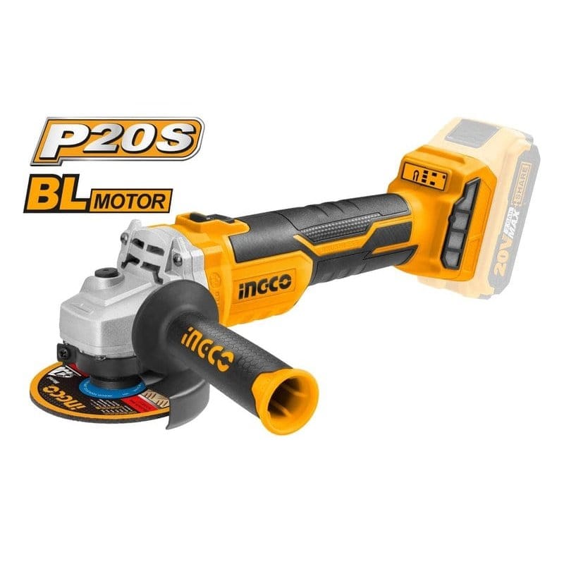 Ingco Grinder Ingco Brushless 4.5"/115mm Lithium-Ion Cordless Angle Grinder 20V - CAGLI20157