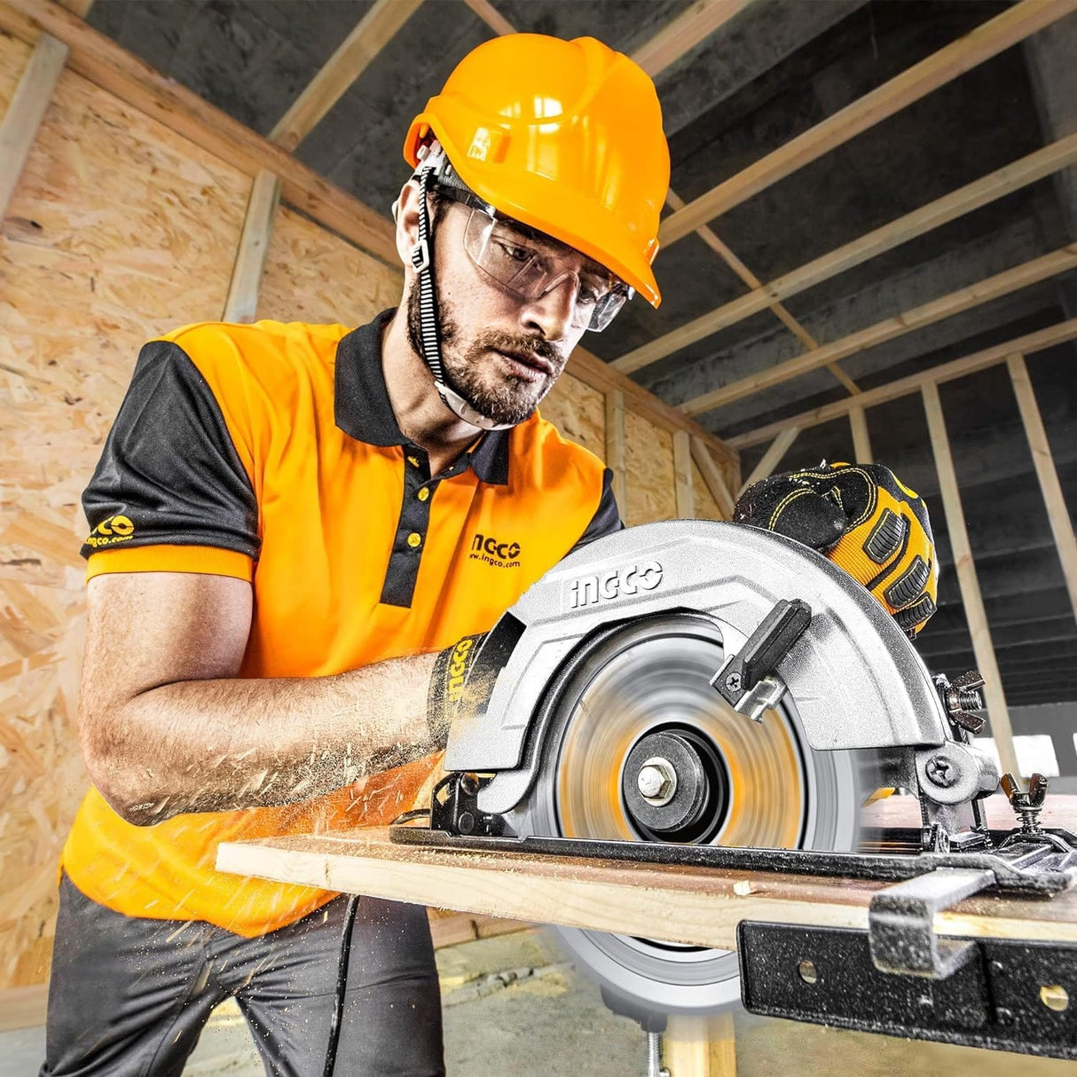 Ingco Circular Saw Ingco Brushless 7″ Cordless Lithium Ion Circular Saw 20V 4.0Ah - CSLI1851