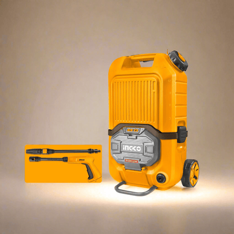 Ingco Pressure Washer Ingco Brushless Li-ion Cordless High Pressure Washer with 80 Bar Pressure & 15L Water Tank – CPWLI4006