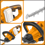 Ingco Trimmer Ingco Brushless Lithium-Ion Cordless Hedge Trimmer with Two 20V 2.0Ah Batteries & Charger - CHTLI400282