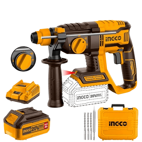 Ingco Drill Ingco Brushless Lithium-Ion Rotary Hammer 20V 4.0Ah - CRHLI202081