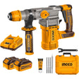 Ingco Drill Ingco Brushless Lithium-Ion Rotary Hammer With Two 20V 4.0Ah Batteries- CRHLI202882