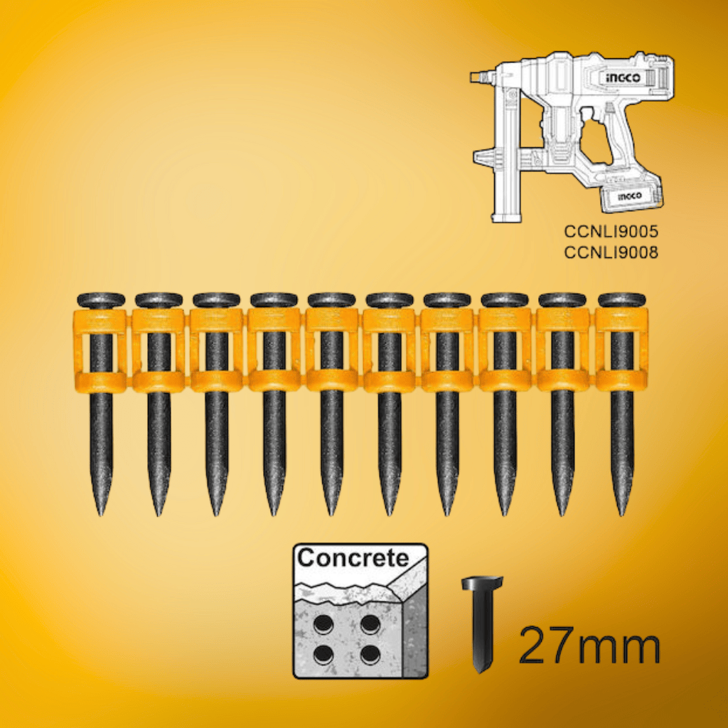 Ingco Fasteners Ingco Continuous Firing Nails 1000 Pieces  - ANA02271