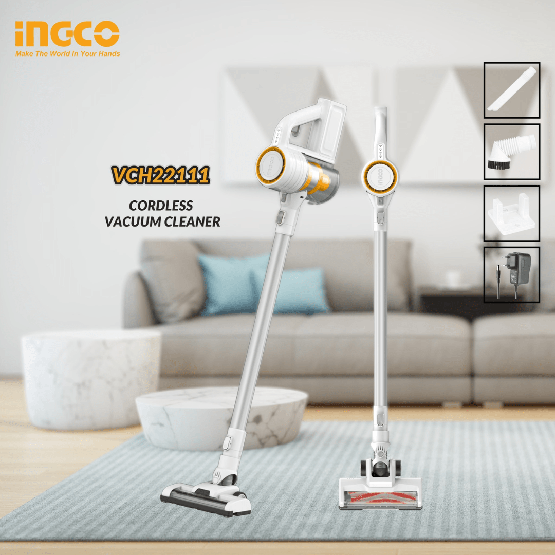Ingco Steam & Vacuum Cleaner Ingco Cordless Vacuum Cleaner - VCH22111