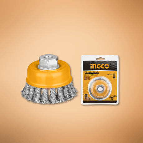 Ingco Wire Wheels & Brushes Ingco Cup Brush Twisted Wire with Nut 3" & 4" - WB20751 & WB21001