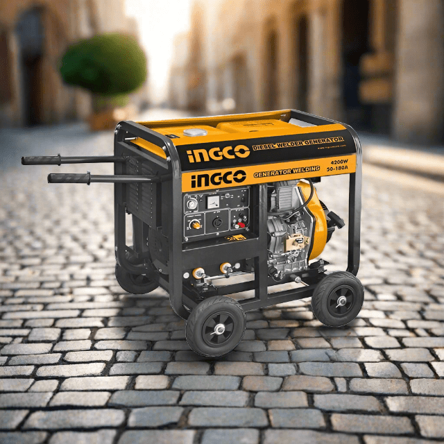 Ingco Generator Ingco Diesel Generator (4.2KW/50HZ) & Welding Machine (50-180A) | 15 L - GDW65001