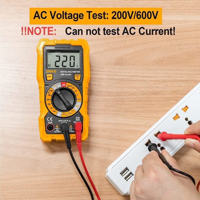 Ingco Digital Meter Ingco Digital Electric Multimeter 600 Volts - DM200