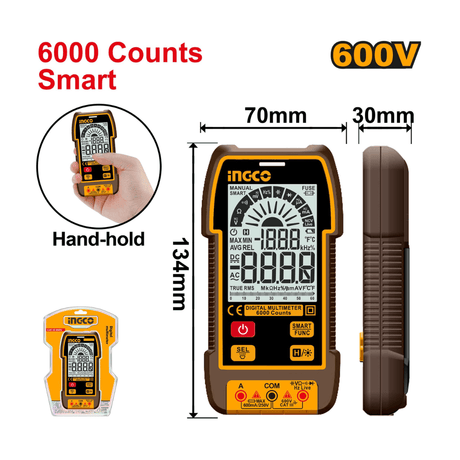 Ingco Digital Meter Ingco Digital Electric Multimeter - DM16004