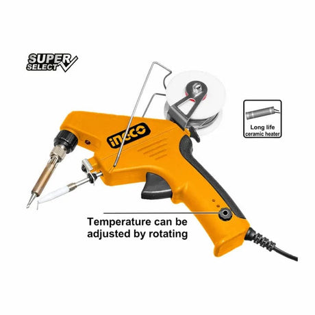 Ingco Specialty Power Tool Ingco Electric Soldering Gun With Solder Feeder 90W - SI016732