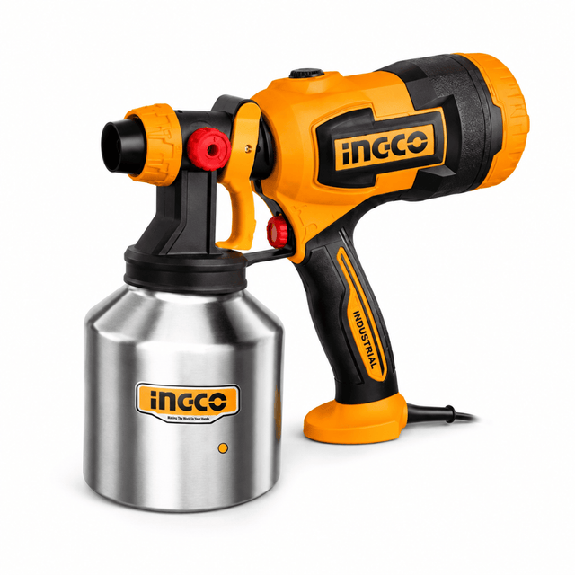 Ingco Spray Gun Ingco Electric Spray Gun 530W with 1000ml Stainless Steel Tank – SPG45061