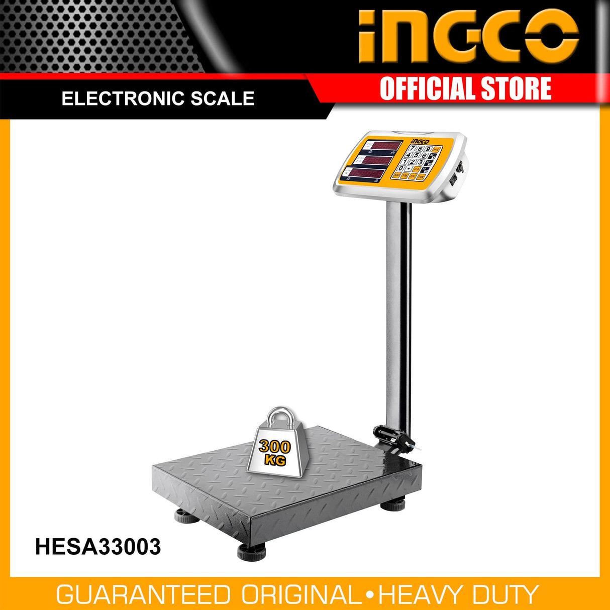 Ingco Digital Meter Ingco Electronic Scale 300Kg - HESA33003