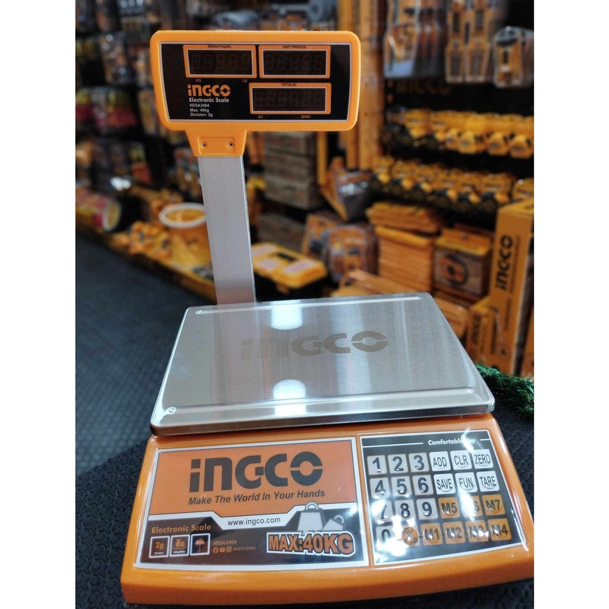 Ingco Digital Meter Ingco Electronic Scale 40Kg - HESA3404