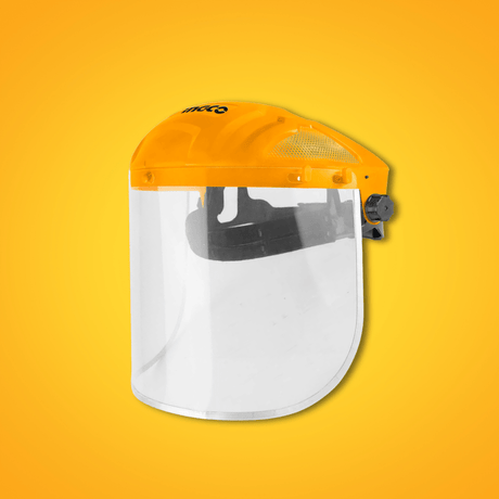 Ingco Eye Protection & Safety Glasses Ingco Face Shield with Impact-Resistant Visor & Adjustable Headgear – HFSPC32