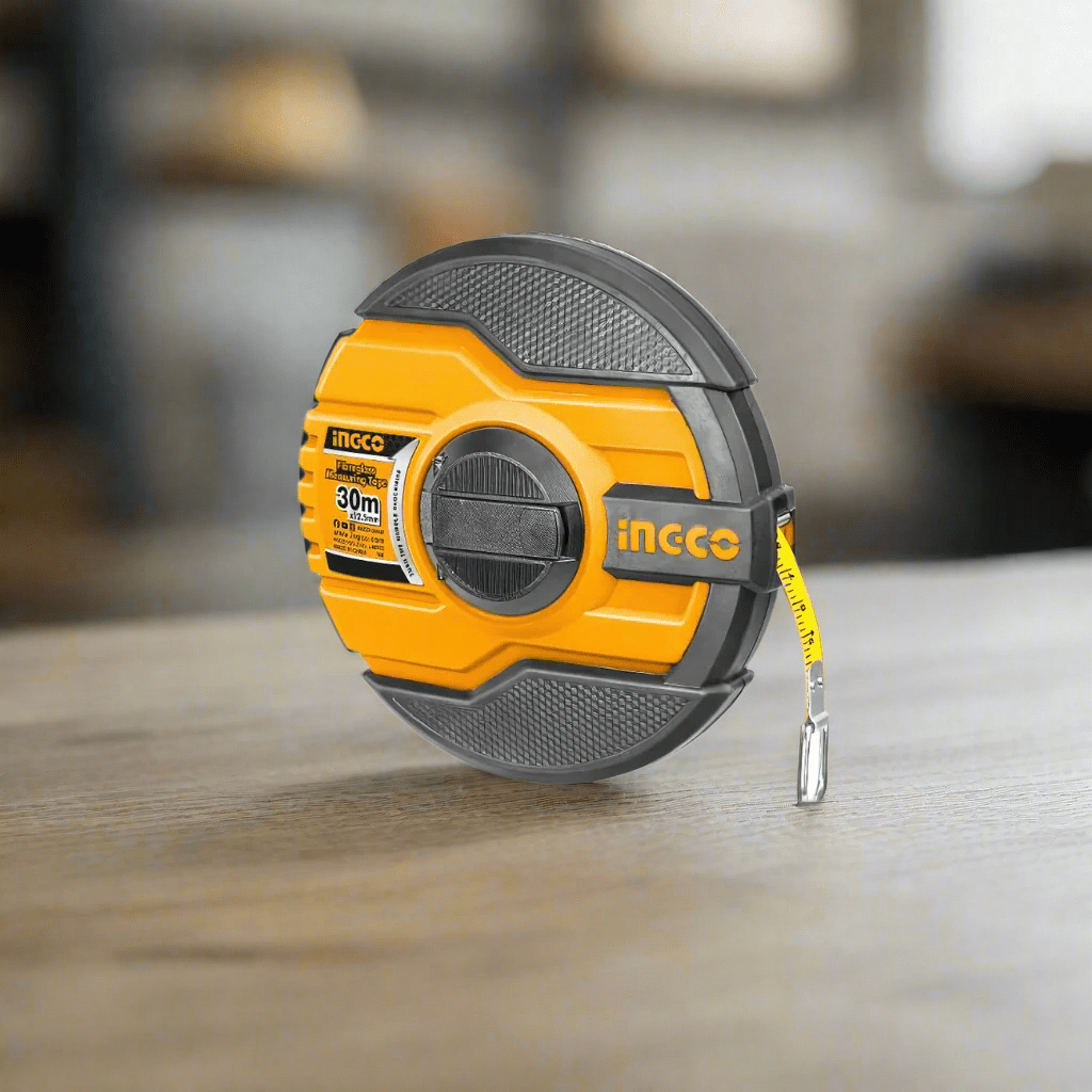 Ingco Tape Measure Ingco Fiberglass Measuring Tape 30m x 12.5mm - HFMT8330