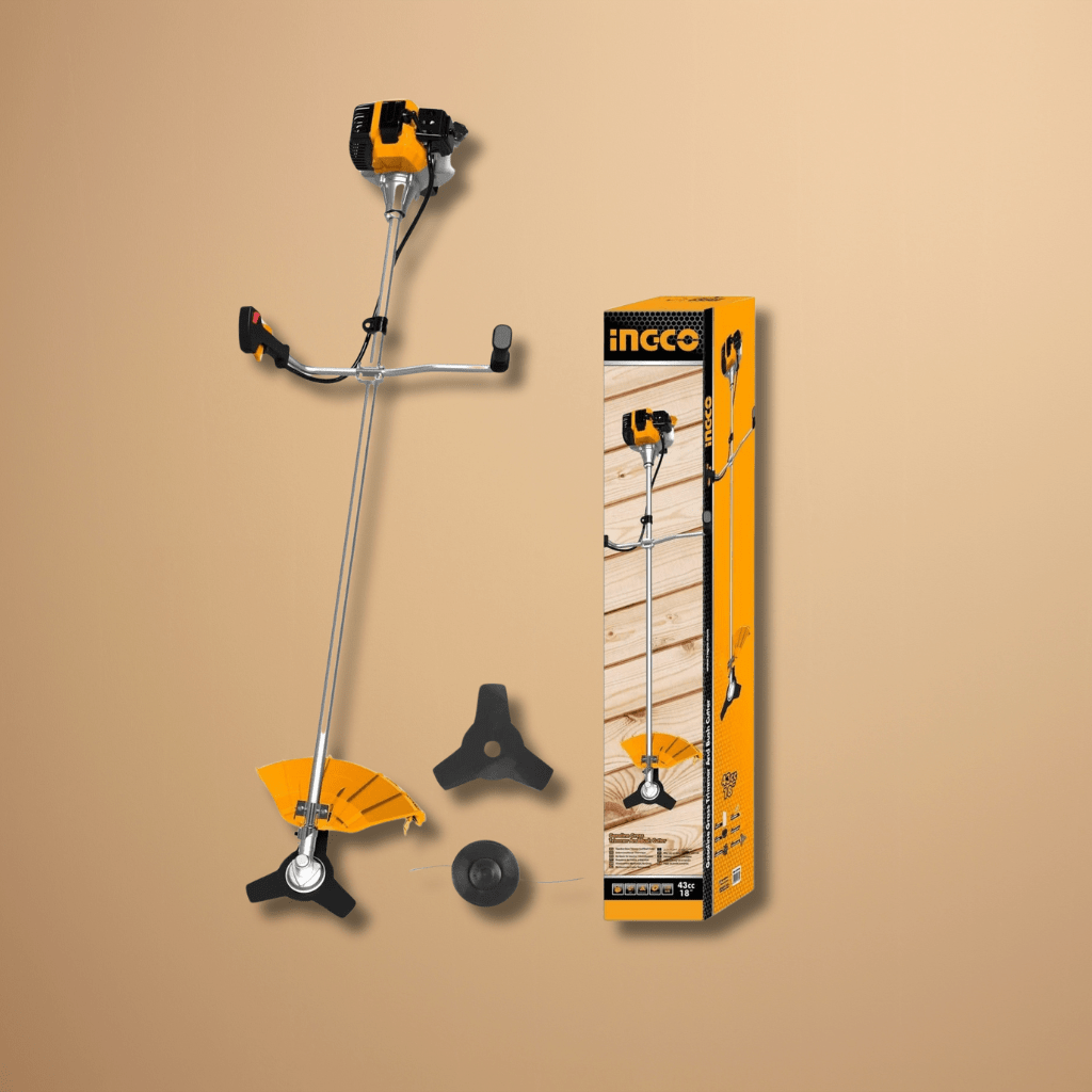 Ingco Trimmer Ingco Gasoline Grass Trimmer & Bush Cutter 43cc with 255mm Blade – GBC5434411