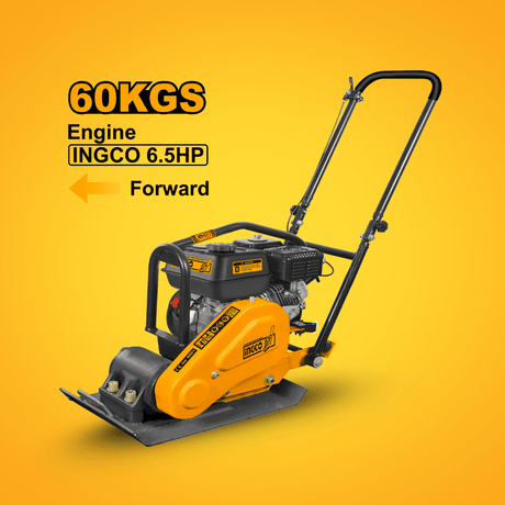 Ingco Construction Equipment Ingco Gasoline Plate Compactor 4.8 KW (6.5HP) 60Kg - GCP060-2