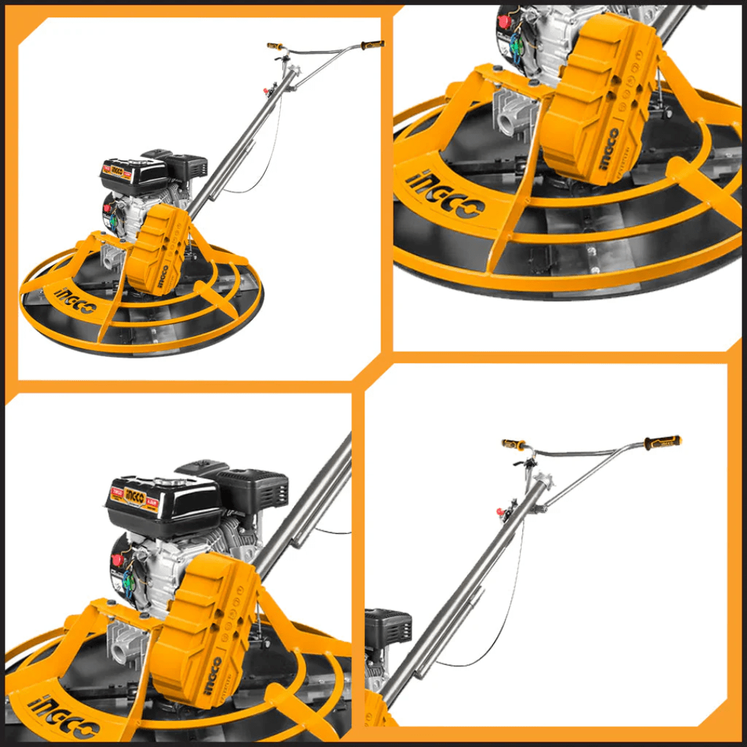 Ingco Construction Equipment Ingco Gasoline Power Trowel 6.5HP 91cm Rotor Diameter - GPT361-2