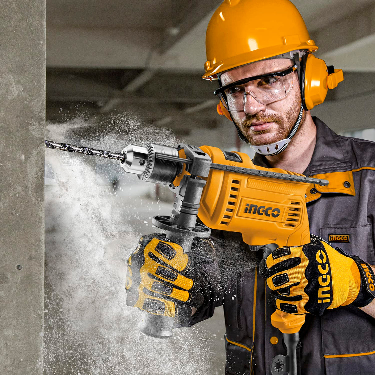 Ingco Drill Ingco Hammer Impact Drill 13mm 680W with Variable Speed – ID6808