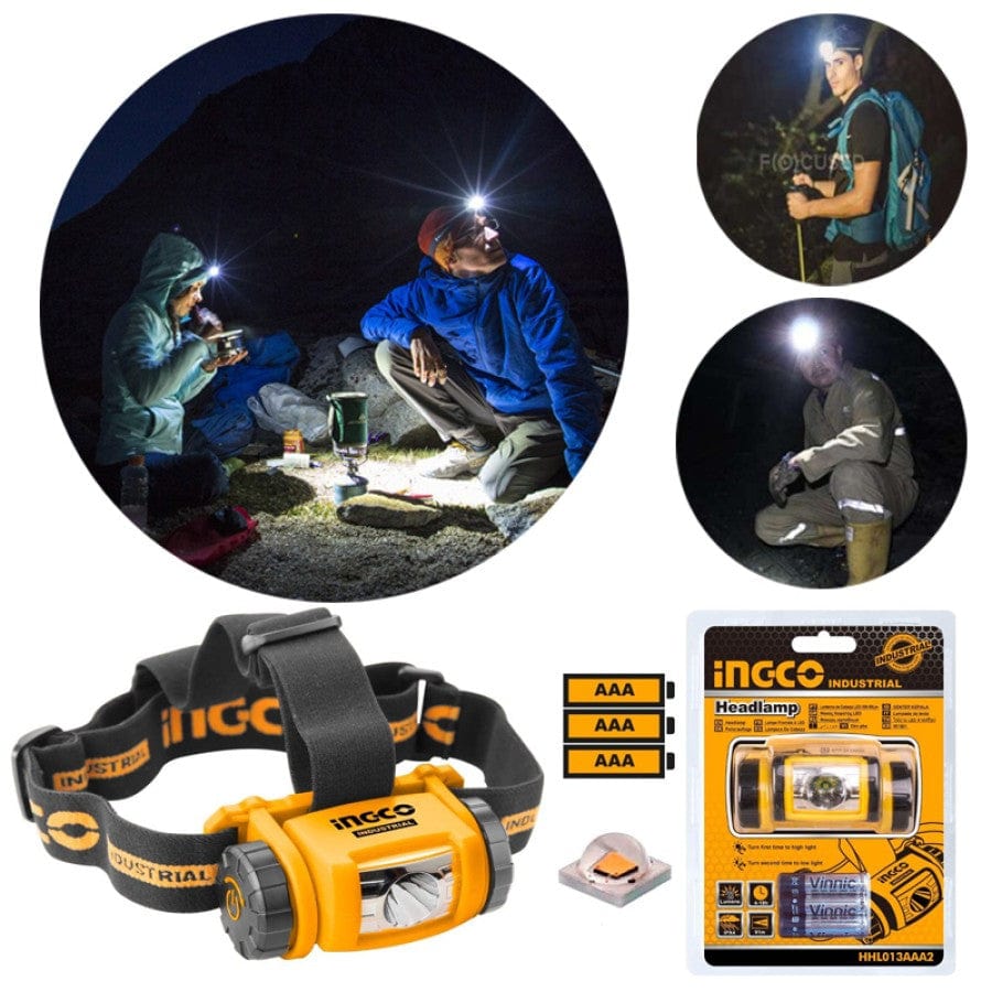 Ingco Specialty Safety Equipment Ingco Headlamp - HHL013AAA2