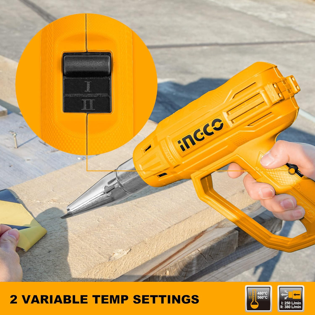 Ingco Heat Gun Ingco Heat Gun 2000W - HG2000385