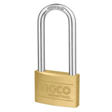 Ingco Padlocks & Accessories Ingco Heavy Duty Long Shackle Brass Padlock - DBPL0702L