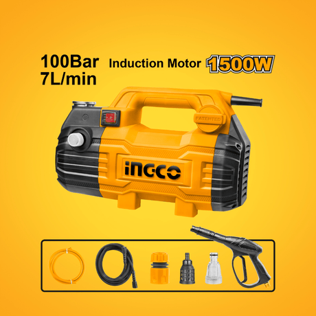 Ingco Pressure Washer Ingco High Pressure Washer 1500W 100Bar - HPWR15028