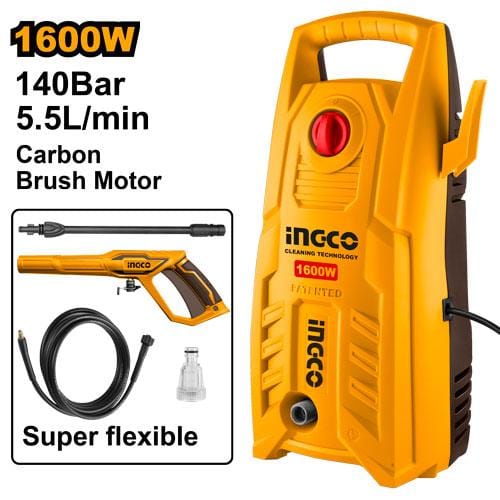 Ingco Pressure Washer Ingco High Pressure Washer 1600W 140Bar - HPWR16008